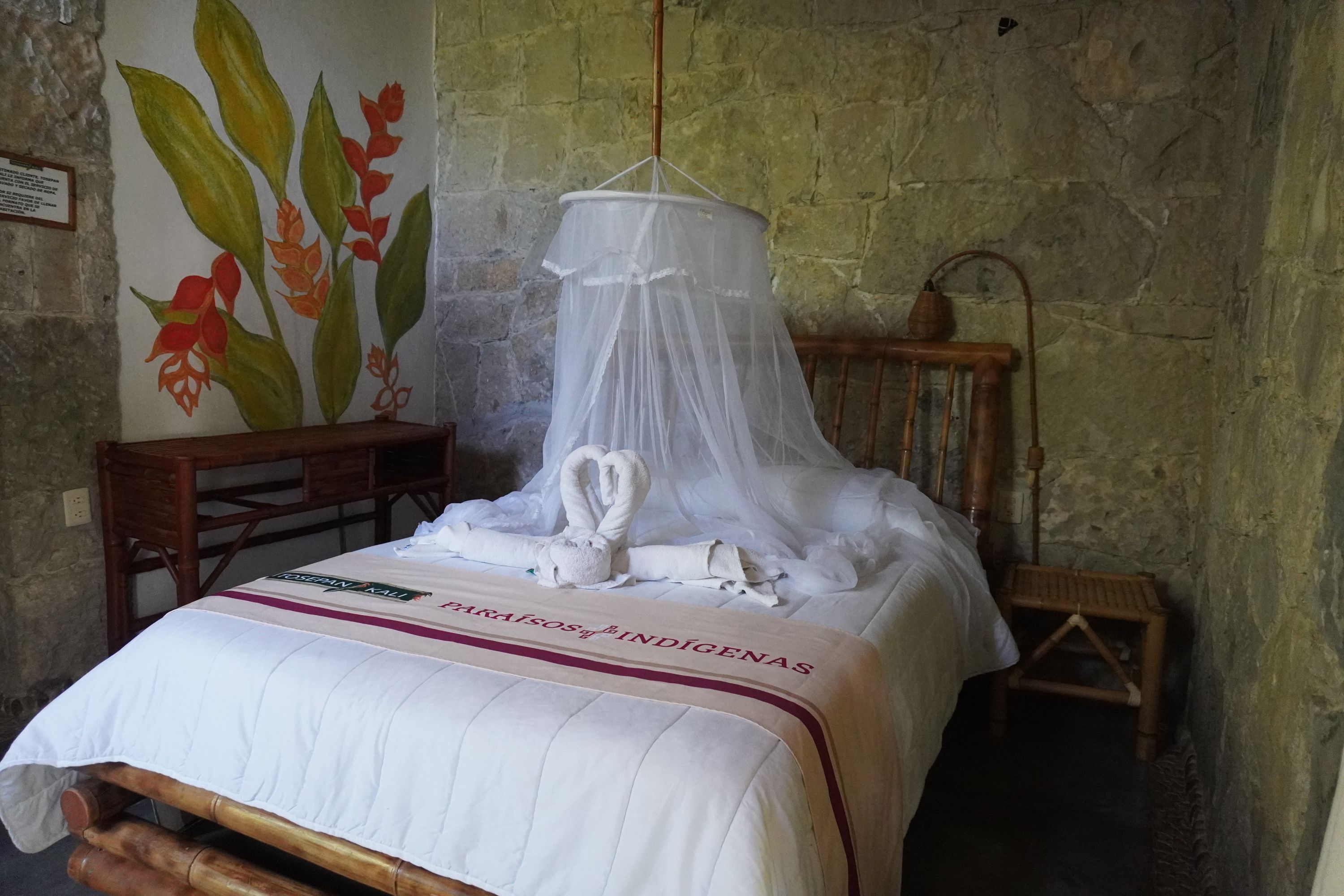 Cabaña con 1 cama matrimonial