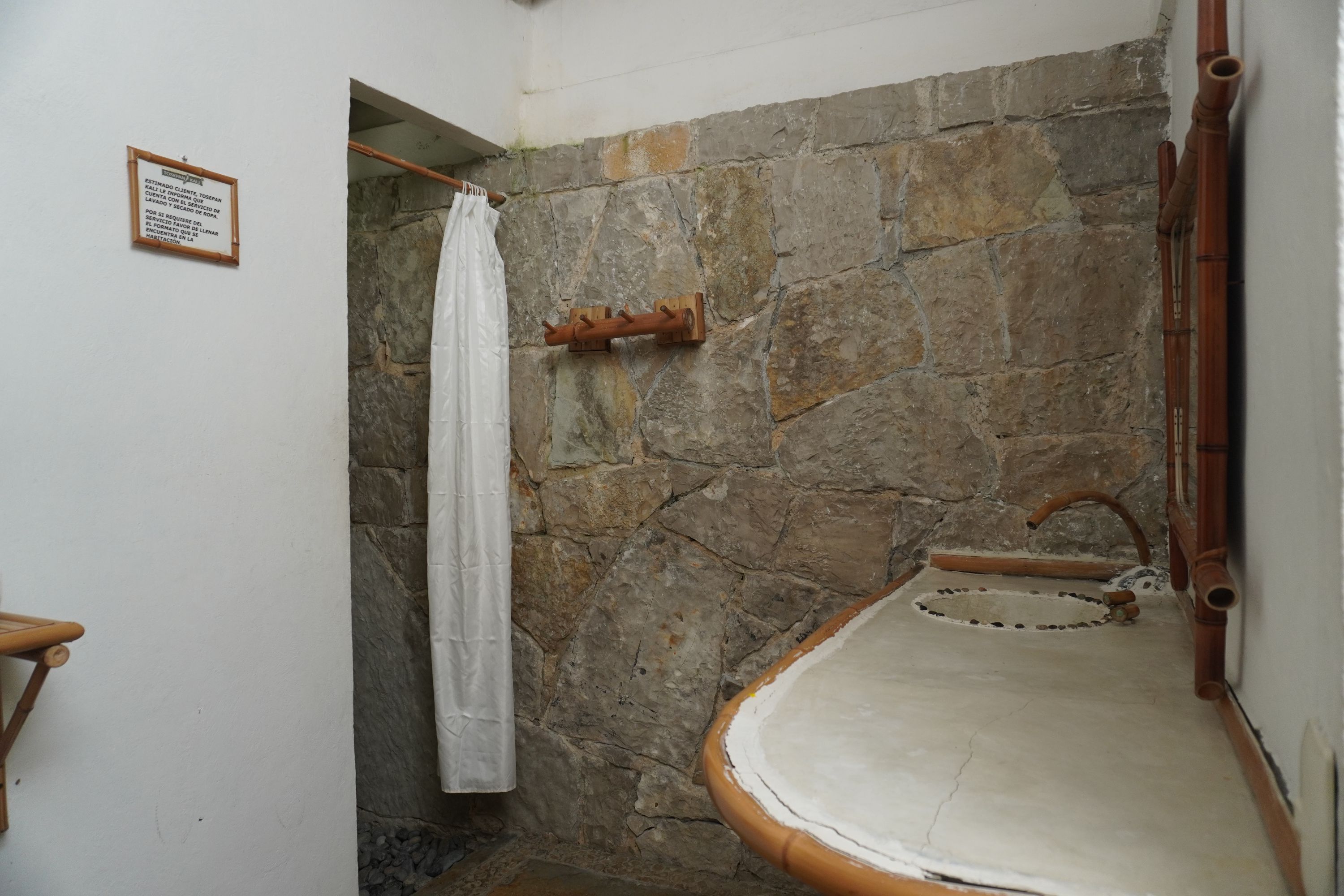 Cabaña con 1 cama matrimonial