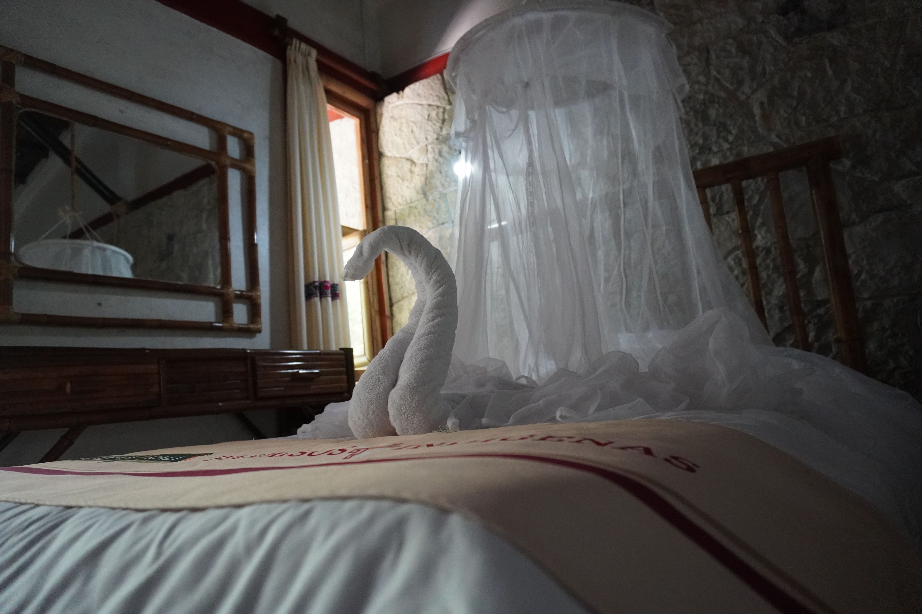 Cabaña con 1 cama matrimonial