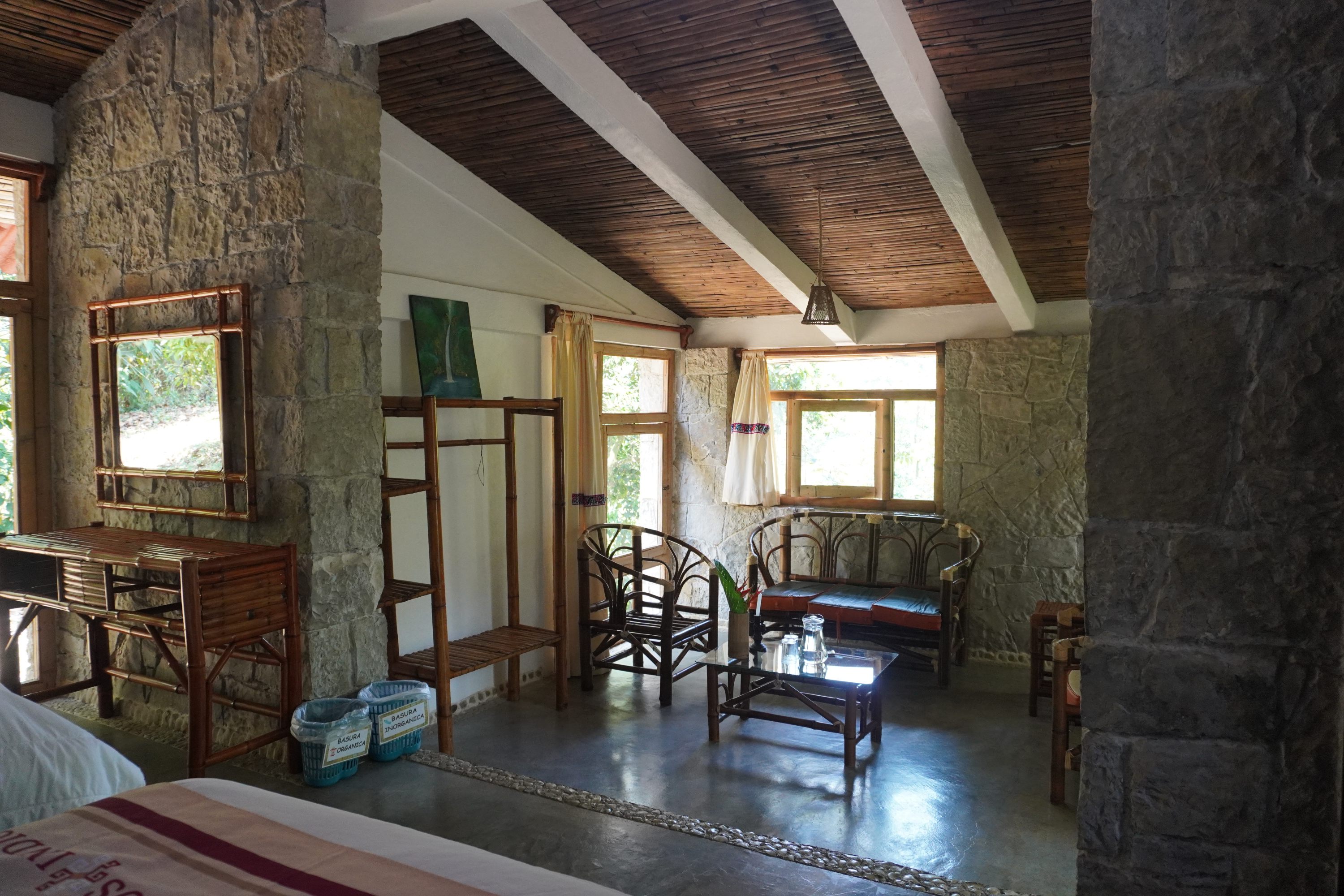 Cabaña con 1 cama matrimonial